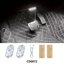 USB LED Light Monochrome White Touch Night Light, Interior Ambient Light