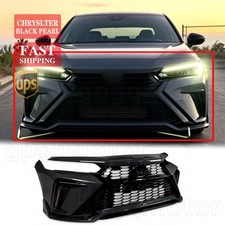 For Honda Civic 2022-26 Yofer Style Pearl Black Front Bumper Replacements Wdrl For Honda Civic 2022-26 Yofer Style Pearl Black Front Bumper Replacements Wdrl