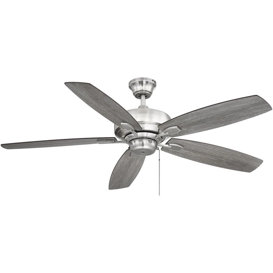 Ventilador de techo interior Savoy House Lighting 52-830-5RV-187 Wind Star peltre cepillado Foto 3 de 4