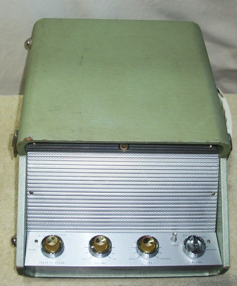 Grabadora de cinta Sears Silvertone años 60 todo tubo estéreo portátil carrete a carrete 1232 Foto 2 de 4