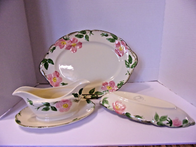 FRANCISCAN DESERT ROSE PIECES PLATTER GRAVY BOAT RELISH