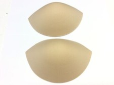 OFFER 2 PAIRS WATER REPELLENT OVAL PUSH UP CUPS FOR COSTUMES BRAS AND DRESSES