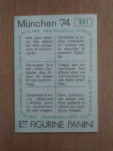 FIGURINE CALCIATORI PANINI MUNCHEN 74 (N. 1-269) SCEGLI DAL MENU A TENDINA - 第 125/200 張圖片