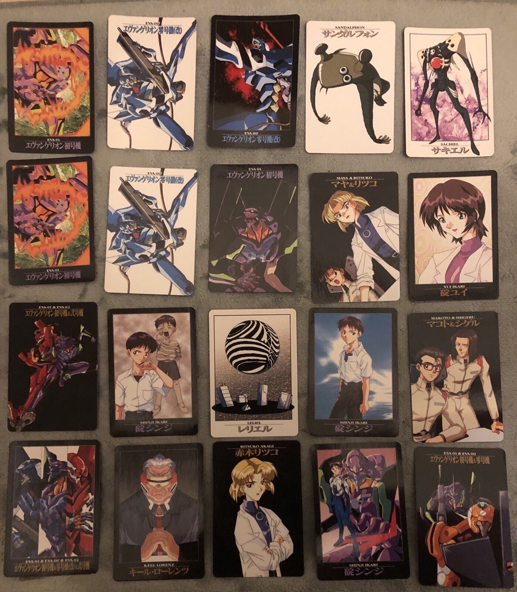 エヴァンゲリオン　トレーディングカード Lot Of 20x Neon Genesis Evangelion Carddass Cards TCG Japanese