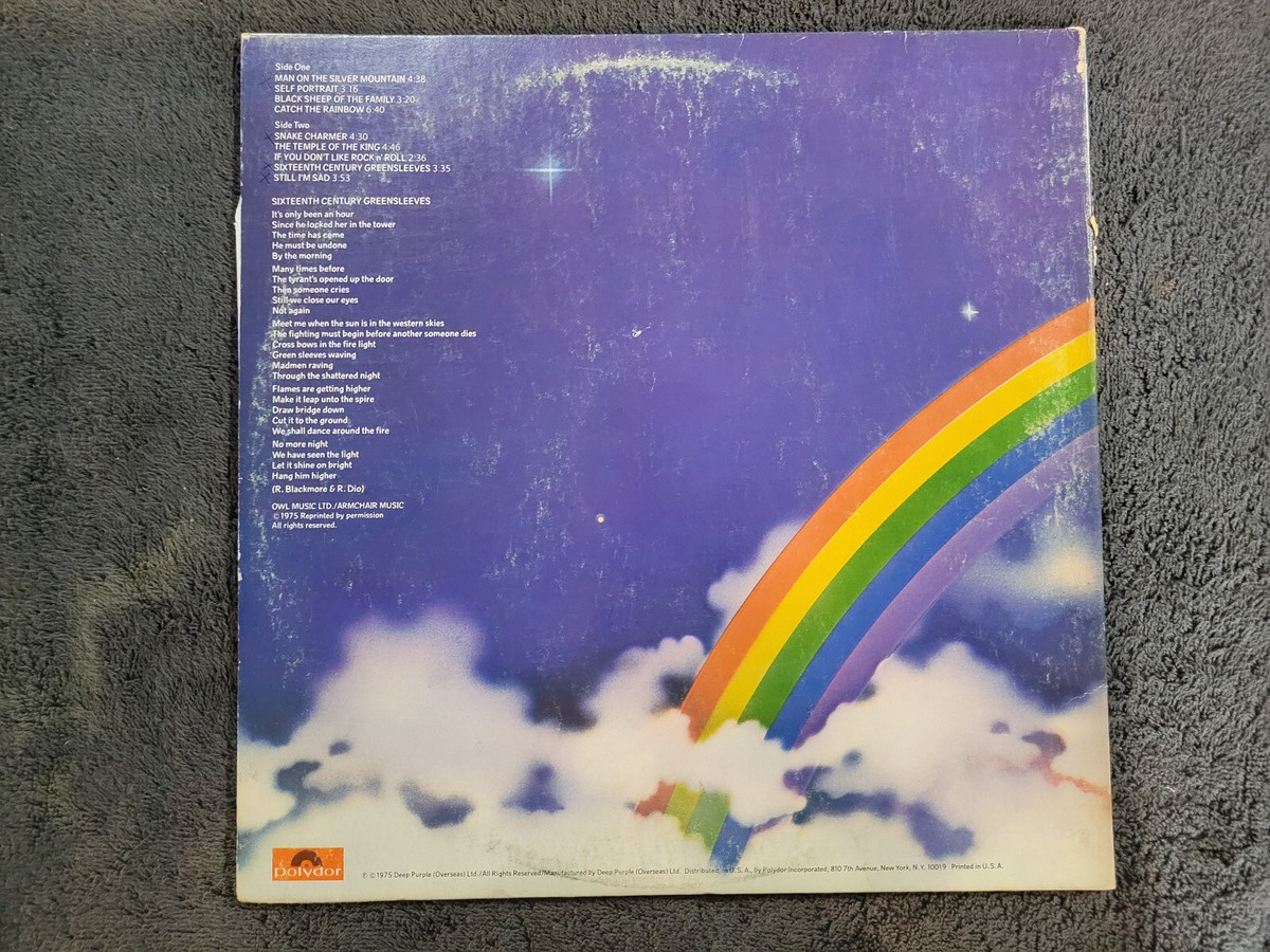 RAINBOW RITCHIE BLACKMORES FIRST PRESSING GATEFOLD OYSTER | eBay