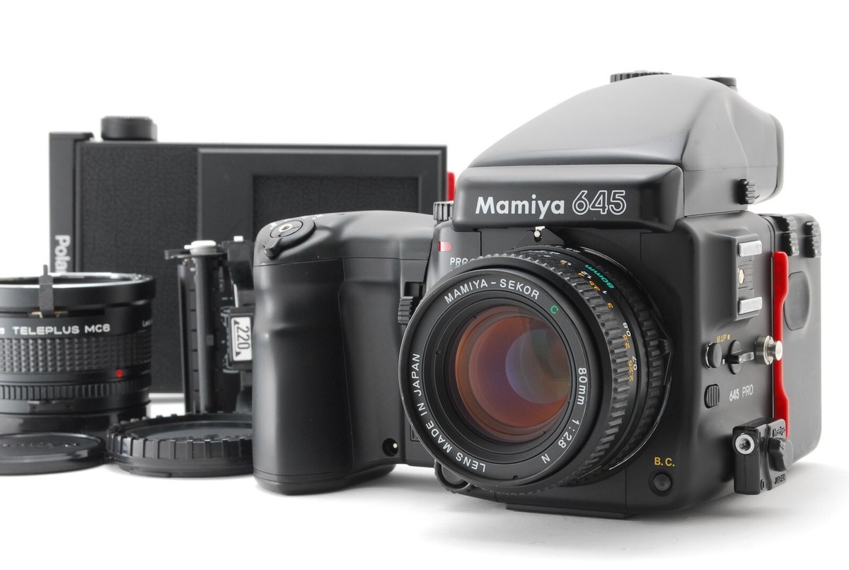 フィルムカメラ Mamiya 645 PRO AE Finder 80mm F/2.8 N MINT] Mamiya 645 Pro AE Finder Sekor C 80mm F2.8 N 120 220