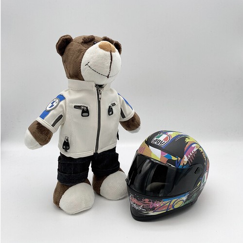 Motorcycle Bear Helmet Doll BMW Rally Bear Plush Toy Motorcycle Travel Pendant - Picture 66 of 102