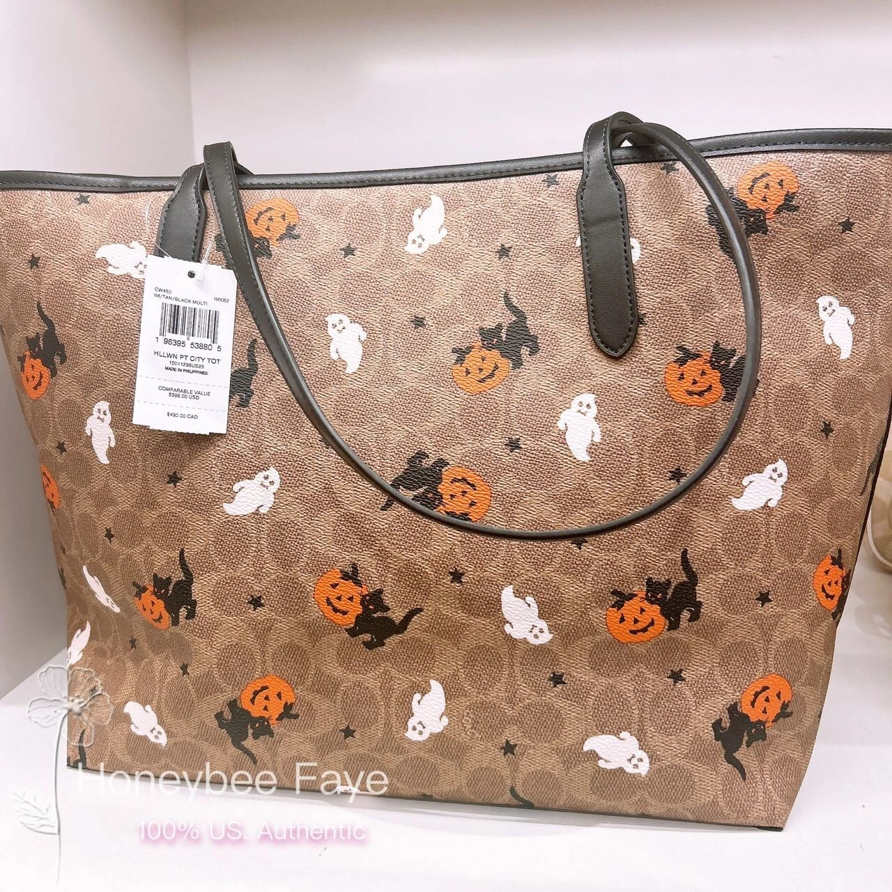 Borsa Coach City nuova con etichetta in tela firmata con Halloween 2025 ?? CW450