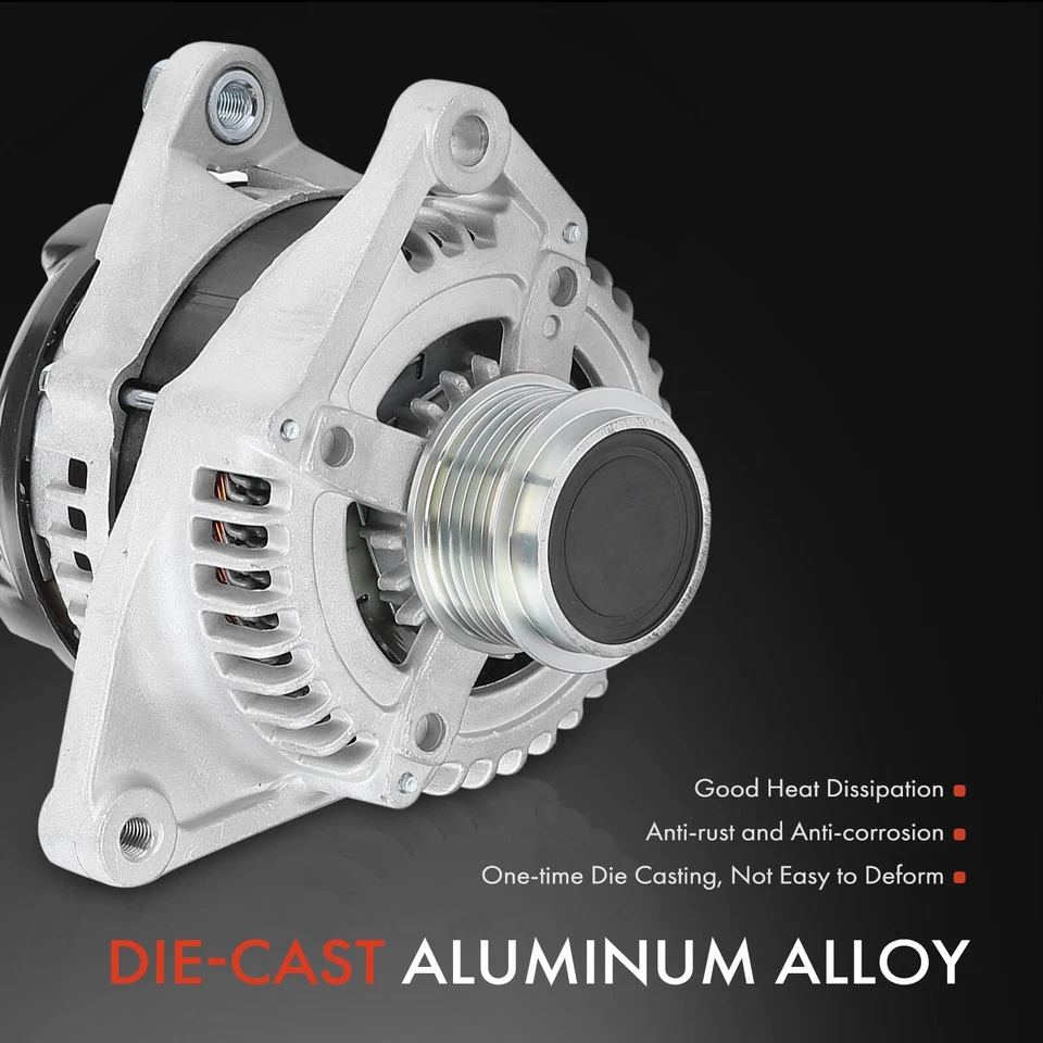 Alternador para Toyota Highlander 2009-2014 12V 100A CW 6 desacoplador ranura polea Foto 4 de 4