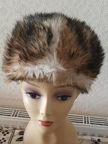 vintage faux fur hat size S/55 cm / - 第 8/12 張圖片