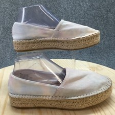 Splendid Shoes Womens 9 M Laney Platform Espadrille Blue Pink Comfort Low Top