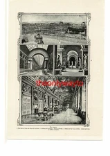 The Louvre, Paris, France, 4 Views, Book Illustration (Print), c 1907