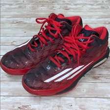 Adidas Crazylight Red and Black Sneakers Size 17
