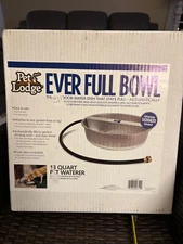 LITTLE GIANT Automatic Pet Waterer - Pet Lodge - Steel Ever Full Pet Bowl, 13