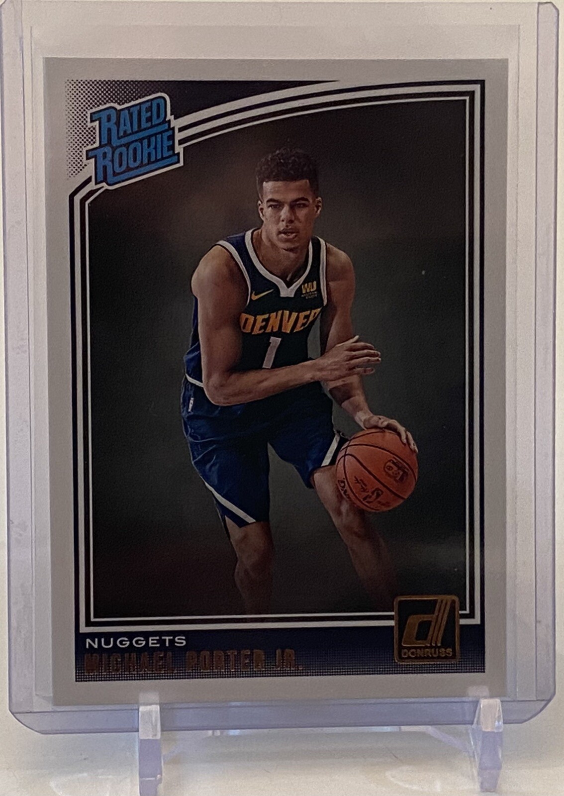 2018-19 Panini Donruss Michael Porter Jr  Rated Rookie Card #182 Denver Nuggets