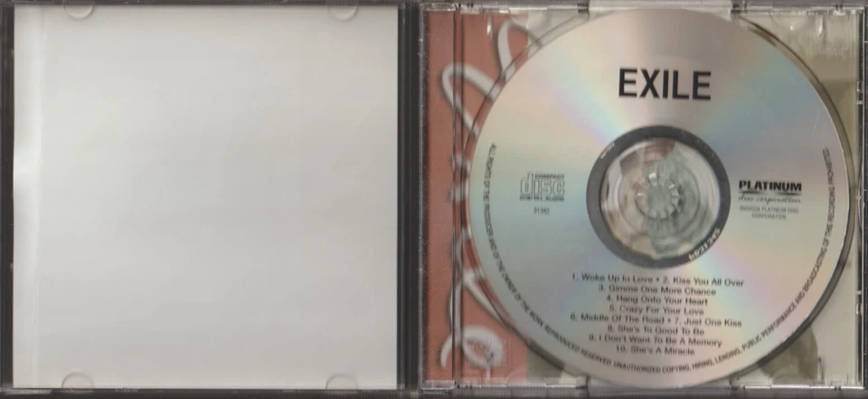 EXILE CD Exile Hang Onto Your Heart/I Don't Want To Be A Memory/Kiss You All Ov Foto 2 de 2