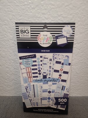 The Happy Planner Stickers Indigo 500 Pcs Complete