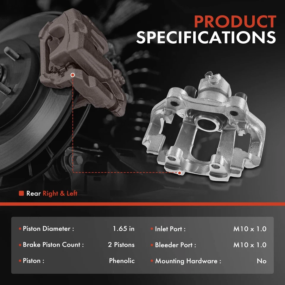 Pinza de freno trasera y pastillas de freno de cerámica para Mercedes-Benz GL320 2007-2009 ML320 Foto 2 de 4