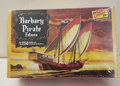 Sealed Lindbergh Line Barbary Pirate Felucca Ship 1/250 Scale Plastic Model Kit 