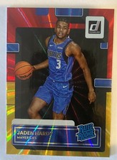 2022-23 Donruss Jaden Hardy Holo Red & Gold Laser Rated Rookie RC #235 Mavericks