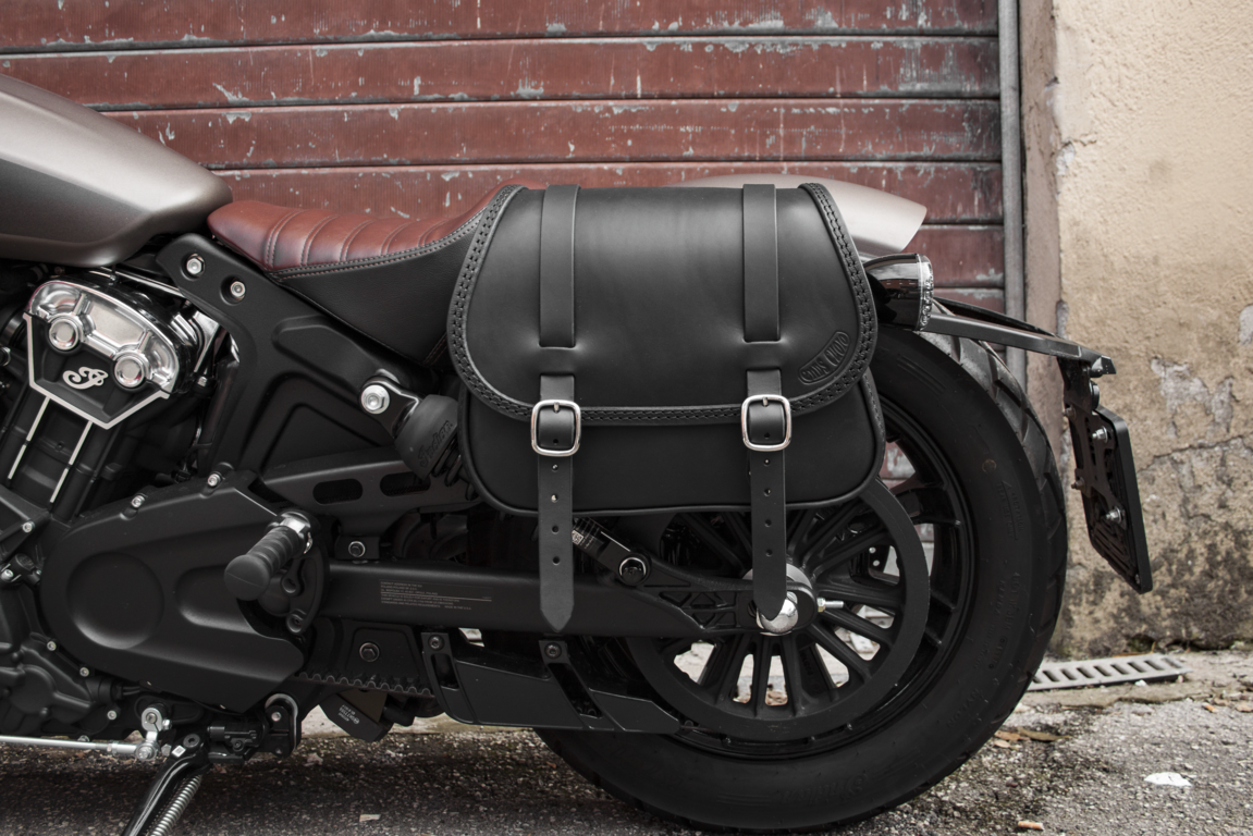 FOR 20182024 INDIAN SCOUT BOBBER, ROUGE LEFT & RIGHT SIDE LEATHER SADDLEBAGS eBay
