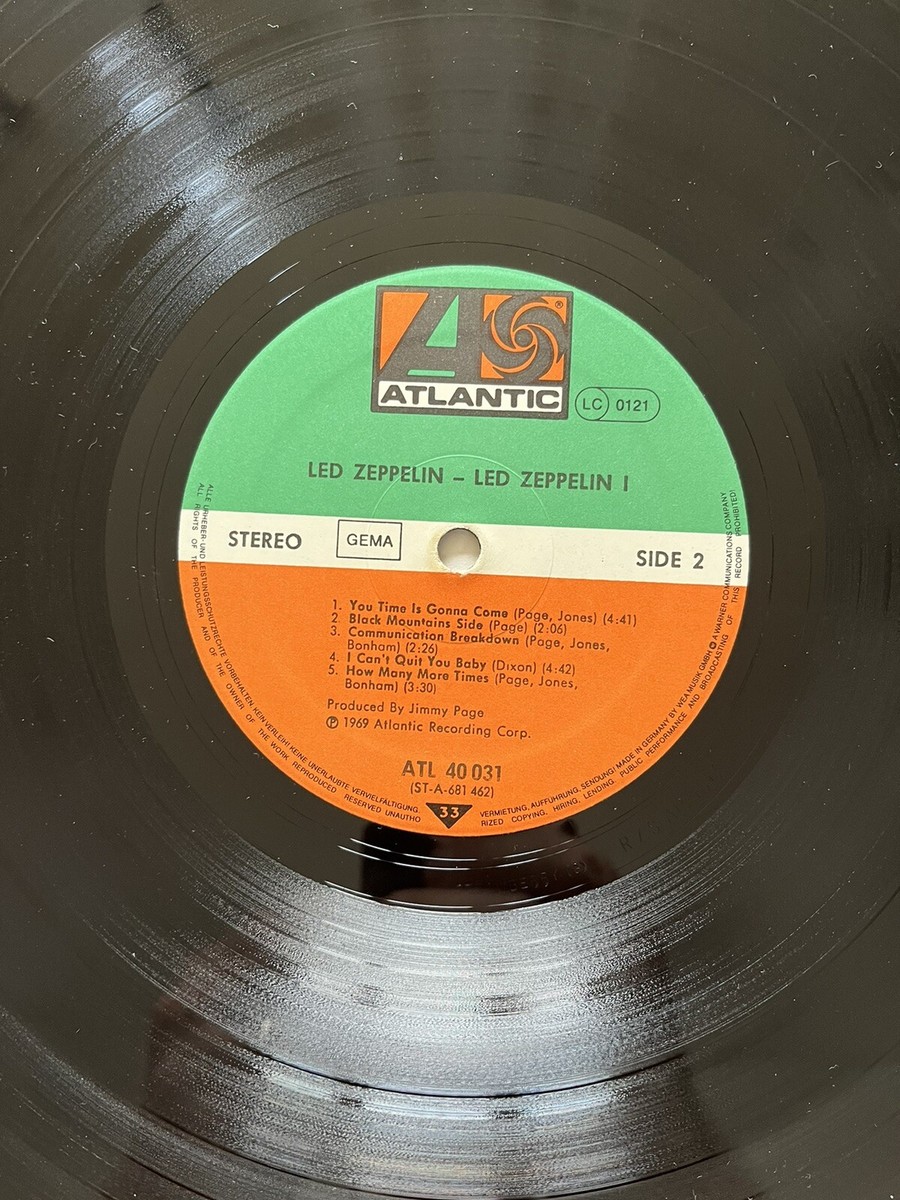 Led Zeppelin Debut Germany ATL 40 031 (SD 8216) | eBay