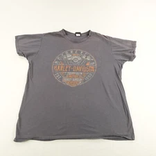 Harley Davidson Shirt Mens 2XL Gray Boise Idaho Motorcycles Biker High Desert ^