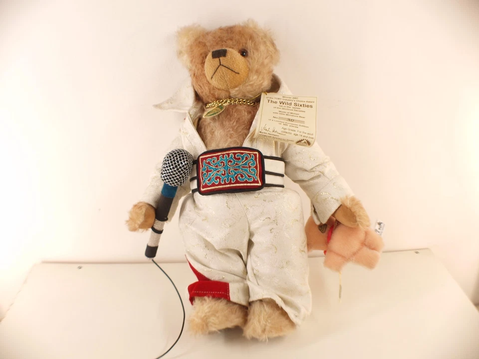 Hermann Orso Bear Il Wild Sixties Orsacchiotto Peluche 42 CM Nuovo Edition - Immagine 2 di 4