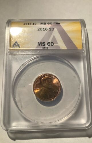 2016 Lincoln Cent Toned Ms 60  Anacs - Photo 1 sur 2
