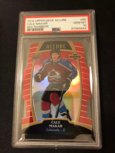 2019-20 Upper Deck Allure Cale Makar Red Rainbow Rookie #80 PSA 10 MINT!!