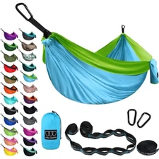 Double Person Hammock with Tree Straps for Outdoor Camping Hammock