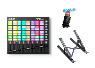AKAI APC MINI 2 Ableton Clip Launch Controller w/ RGB Pads + Compact Stand