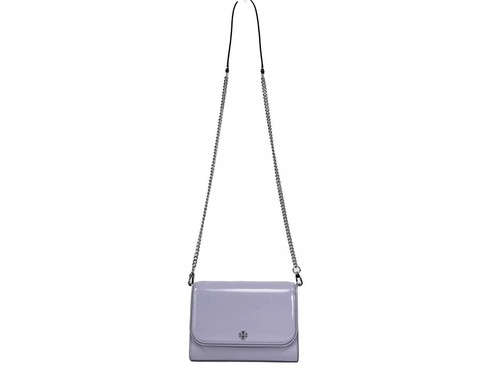 Tory Burch Patent Emerson Patent Chain Wallet Crossbody Bag - Picture 4 of 5