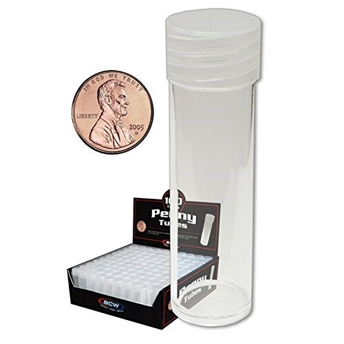 100 Coin Tubes Cent Penny Wheat Indian Head Safe Storage BCW High Quality 1 Box - Picture 4 of 6