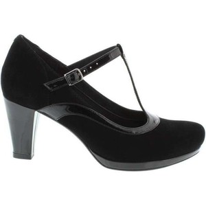 Clarks Charol Negro Gamuza Damas Zapatos de tacón T-bar/Zapatos 7.5/41.5 e  más amplio Ajuste | eBay