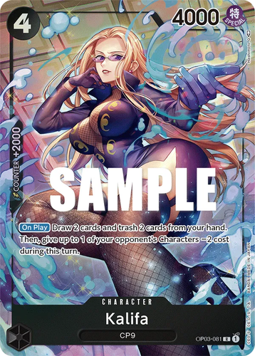 One Piece Pillars of Strength Kalifa Alt Art OP03-081 Near Mint english