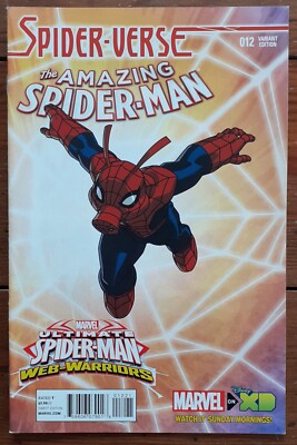 AMAZING SPIDER-MAN 12, SPIDER-VERSE PART FOUR, MARVEL COMICS, MARCH 2015, VF