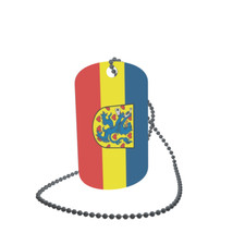 Dog Tag Flag Bunting County Gifhorn Dog Tag Aluminium 30 x 50mm