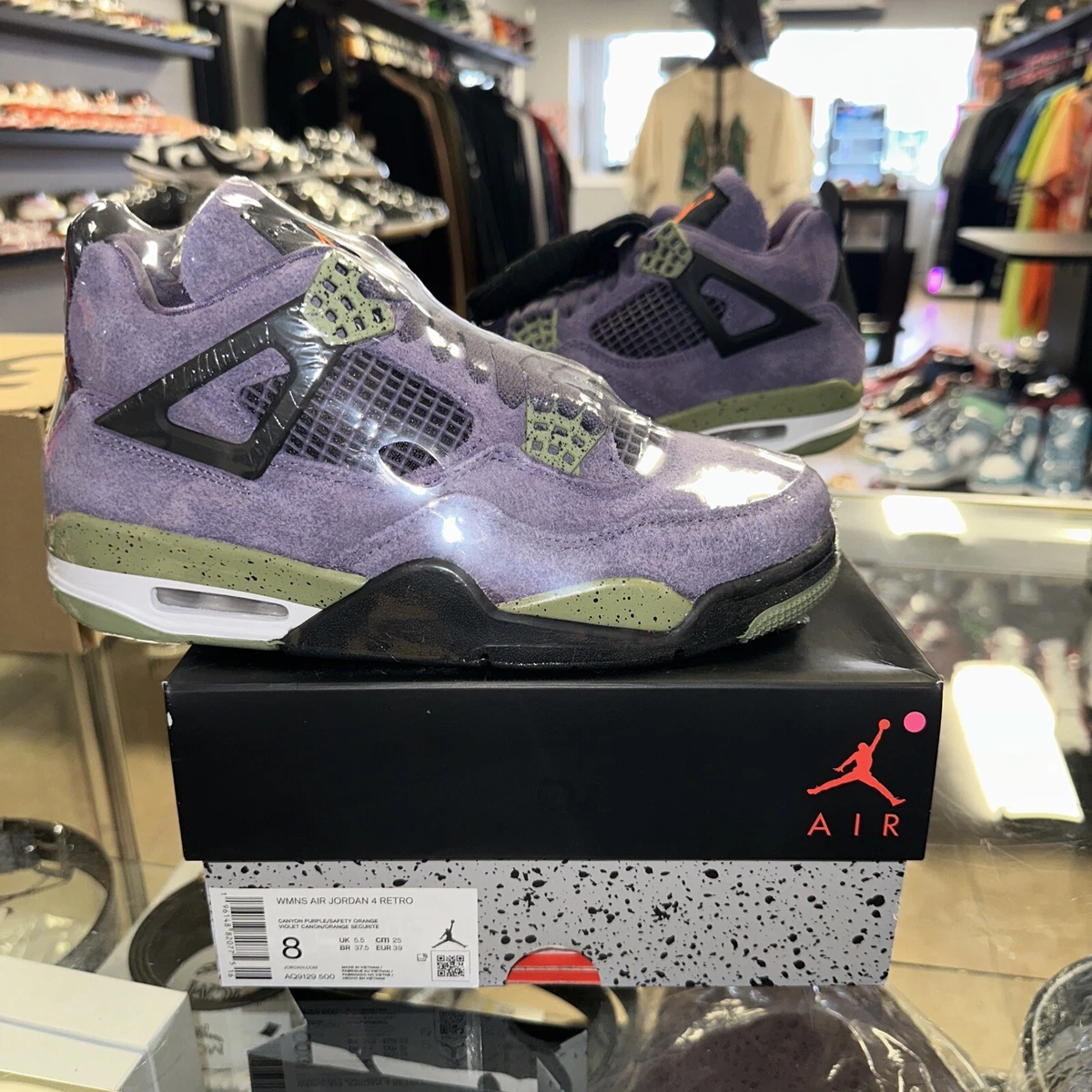 Size 8. W - Jordan 4 Retro Canyon Purple 2022 AQ9129 500 DS IN HAND SHIPS  ASAP | eBay