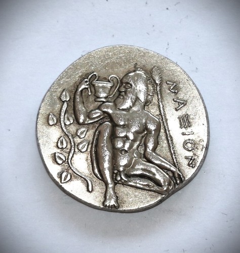 Moneda Rara Dioniso Naxos Coleccionable Moneda Tetradracma - Sicilia, Gran Grecia, - Imagen 7 de 10