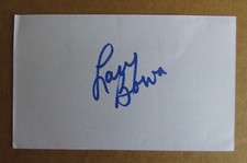 LARRY BOWA SIGNED AUTOGRAPH 3X5 INDEX CARD 1980 WORLD SERIES CHAMPION PHILLIES