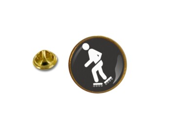 Anstecknadel Pin Abzeichen Metall Mit Zange Papillon Roller Skate A Roulette