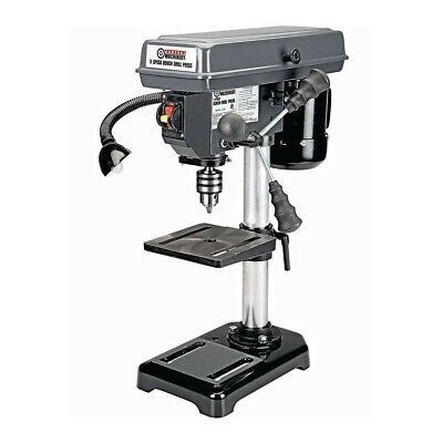 5 Speed Bench Pillar Drill Press for Wood or Metal Hobby Portable Pedestal 8 in 