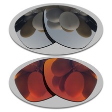 Silver Fire Red Anti-Scratch Lenses Replacement For-ALTO M/L BMD0006 Polarized