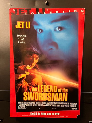 The Legend of the Swordsman  27x40 S/S original and authentic video store used