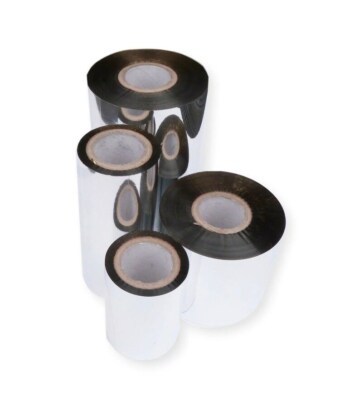 METALLIC GOLD THERMOTRANSFER BAND GLÄNZEND ETIKETTENDRUCK 60MM 100MM HARZ