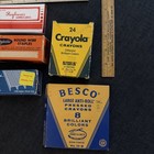Mixed Lot VTG Office Supplies Staples Beacon Crayons Reyburn’s Label Rulers — photo 2