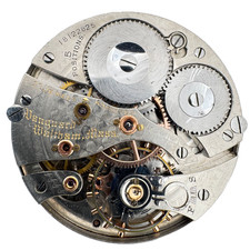 Antique 16s 1911 Waltham 23j Mechanical Railroad Pocket Watch Movement Vanguard