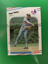 1988 Fleer Glossy Tom Foley Montreal Expos #183