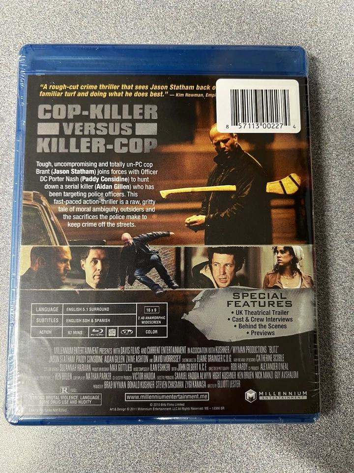 Blitz (Blu-ray, 2013) Jason Statham Brand New Sealed - Image 2 of 2